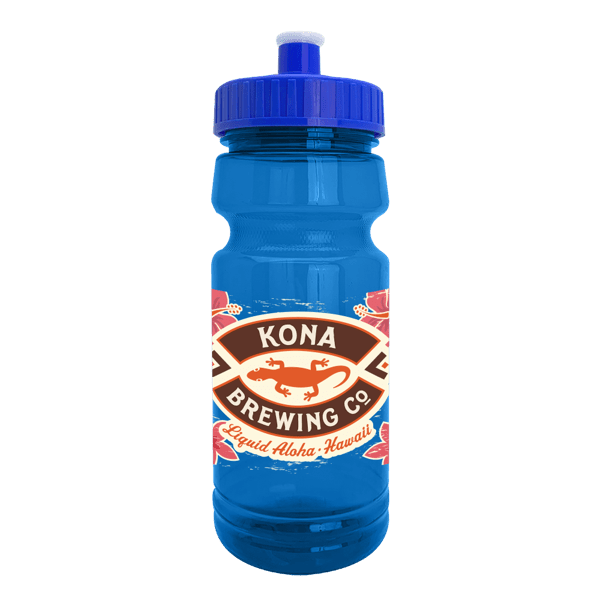 Cycle 24oz Recycled Transparent Bike Bottle w/Push-Pull Lid 22