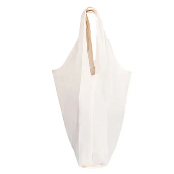 Foldable Cotton Shopping Tote In Clip Bag, custom tote bag with logo imprint 2