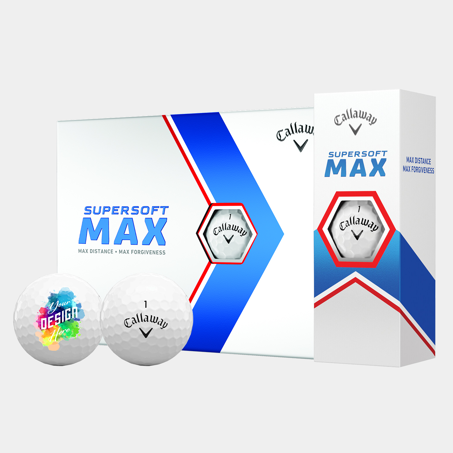Callaway® 12 Pack Supersoft Max Golf Balls with Custom Imprints 5