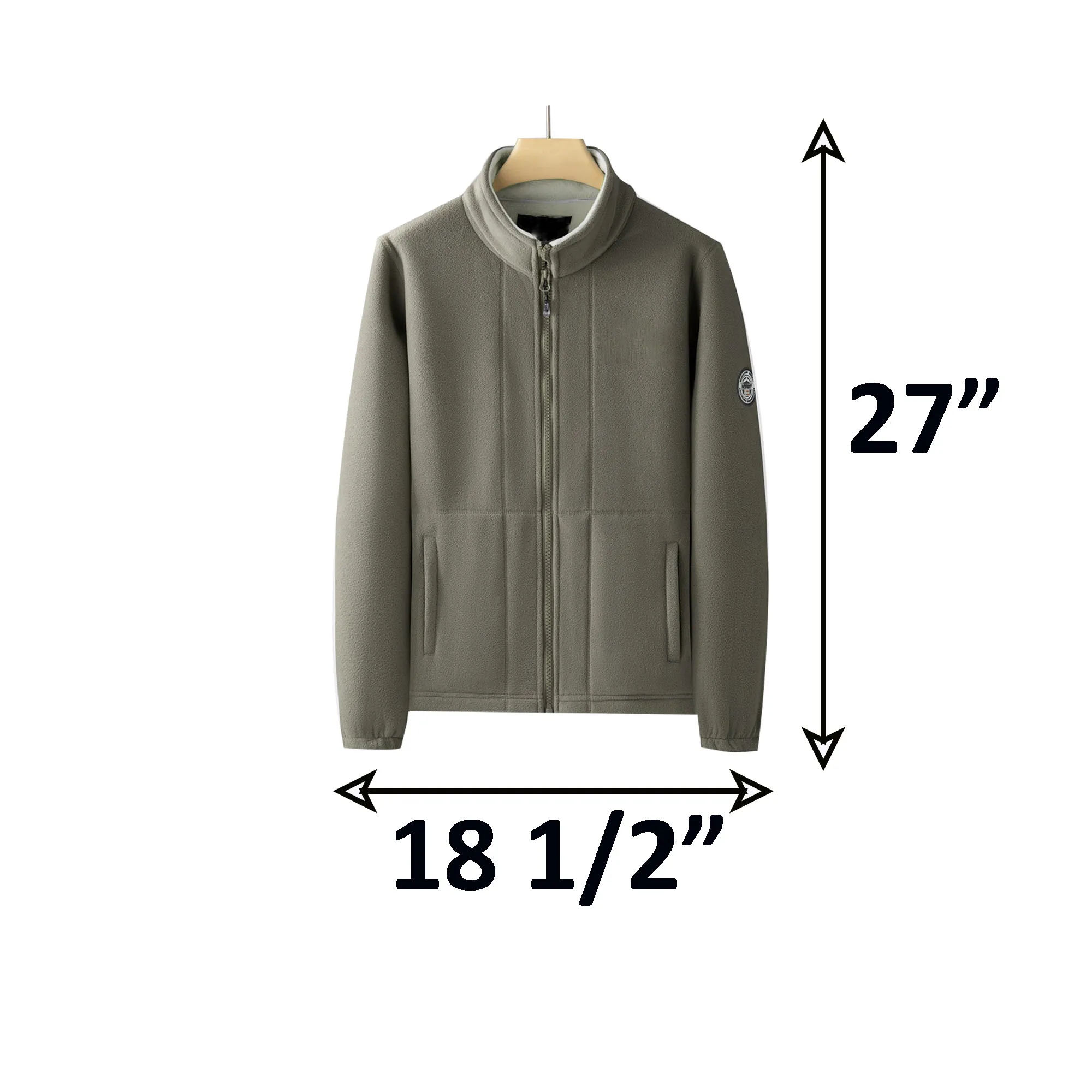 Men's Double-Layer Fleece Hooded Jacket 2