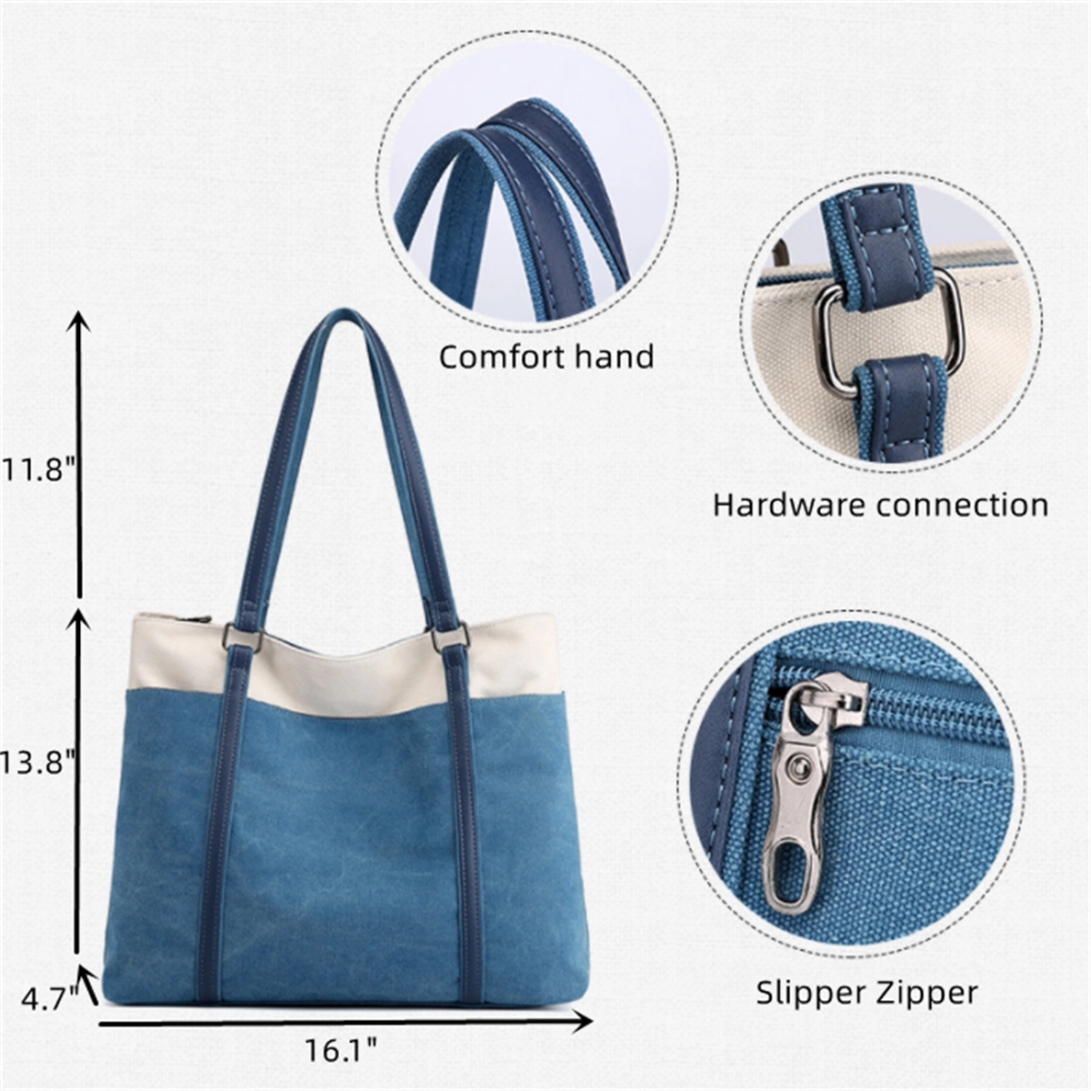 Women Laptop Tote Bag For Work 15.6 Inch Handbag 3