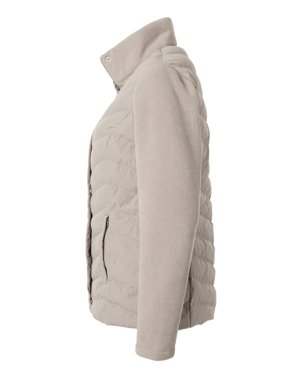 Women's Mixed Media Chevron Jacket - W26719 22