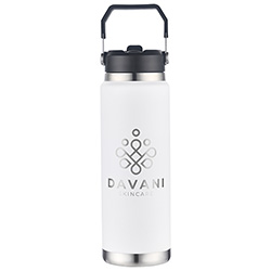 Senago 30 oz Vacuum Insulated Stainless Steel Bottle with Build-in Straw 9