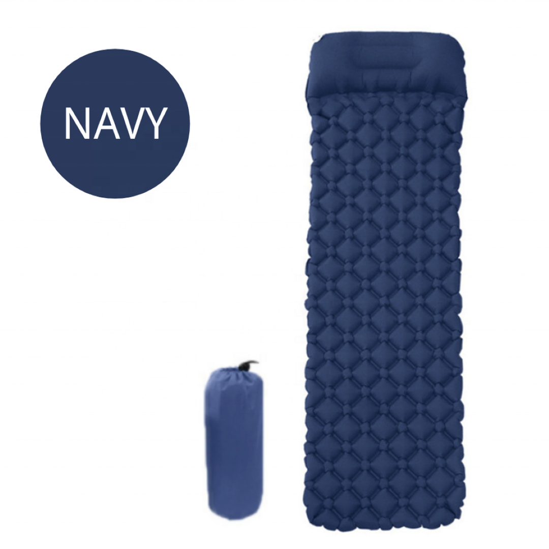 TPU Sleeping Mattress Inflatable Camping Mat With Pillow 4