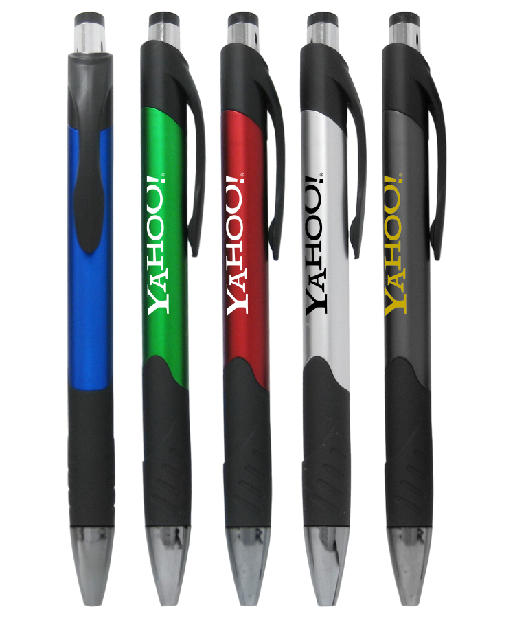 Union Printed "Maryland" Clicker Pen w/ Black Rubber Grip 1