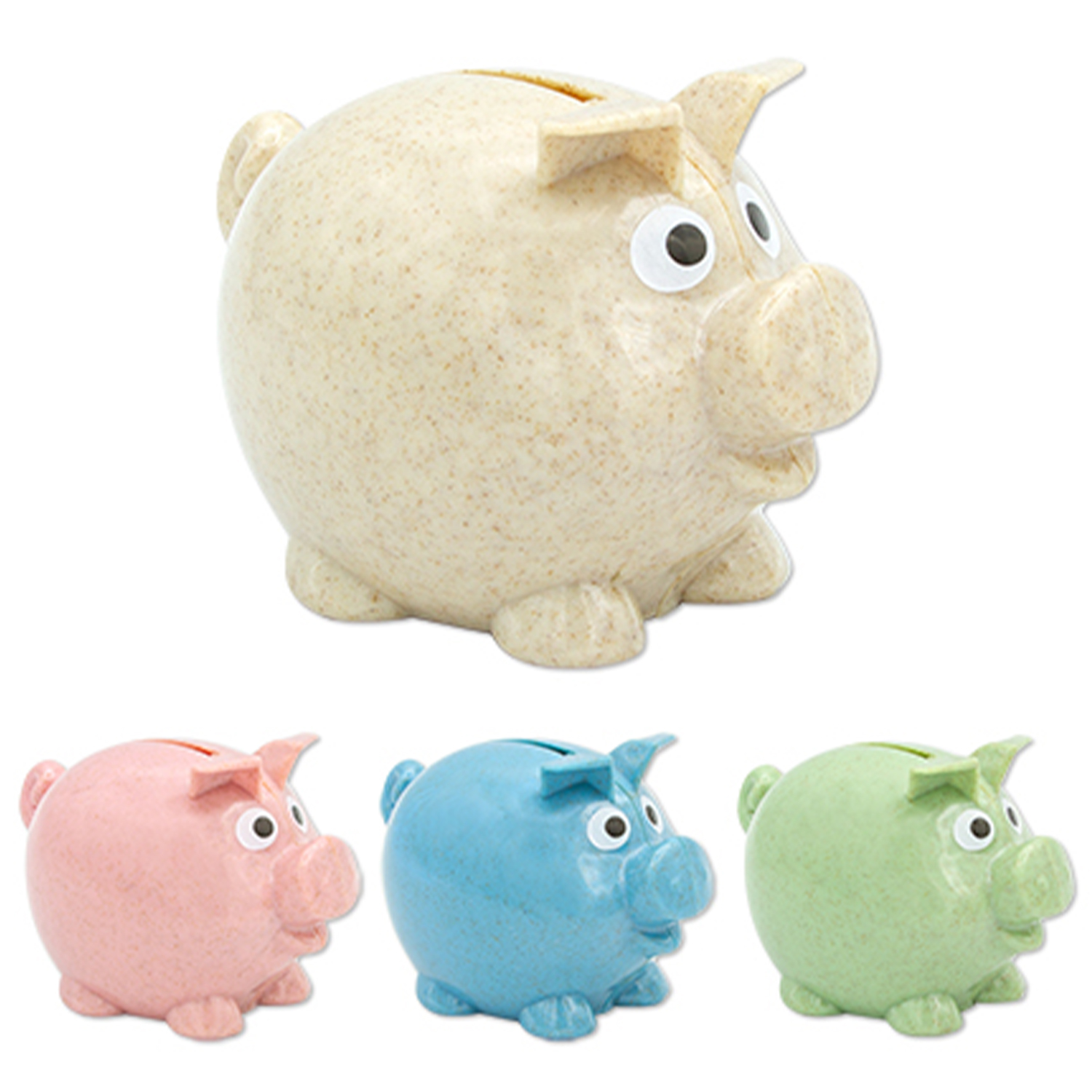 Sustainable Wheat Straw Piggy Bank 1
