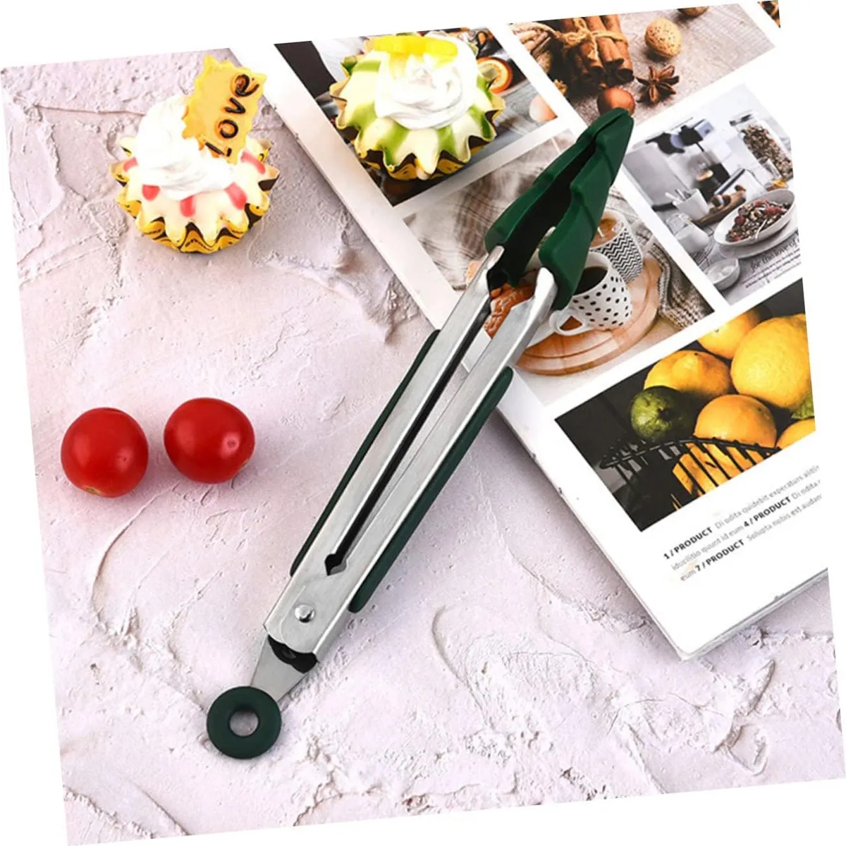 Christmas Style Stainless Steel Kitchen Tongs 6