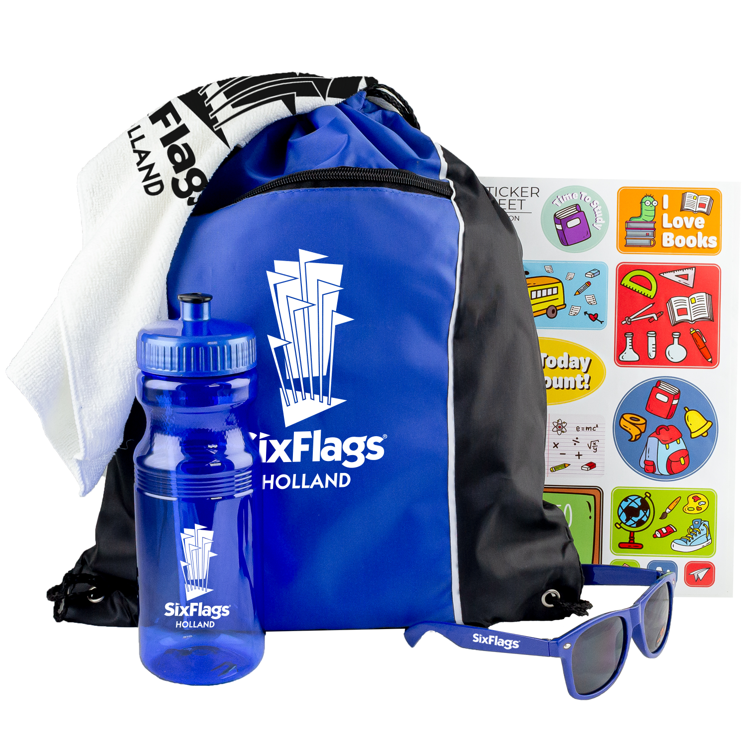 Outdoor Event Kit with Drawstring Bag, Water Bottle & Shades 2