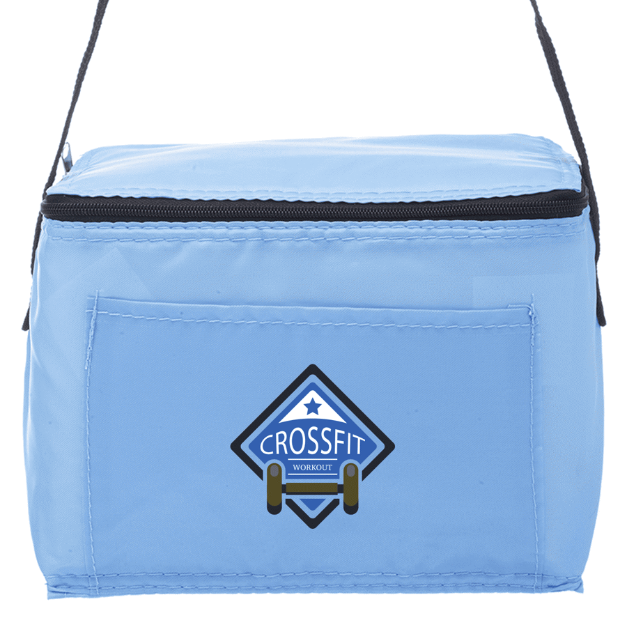 Polyester 210D Insulated Lunch Cooler - 7.25"W x 5.5"H x