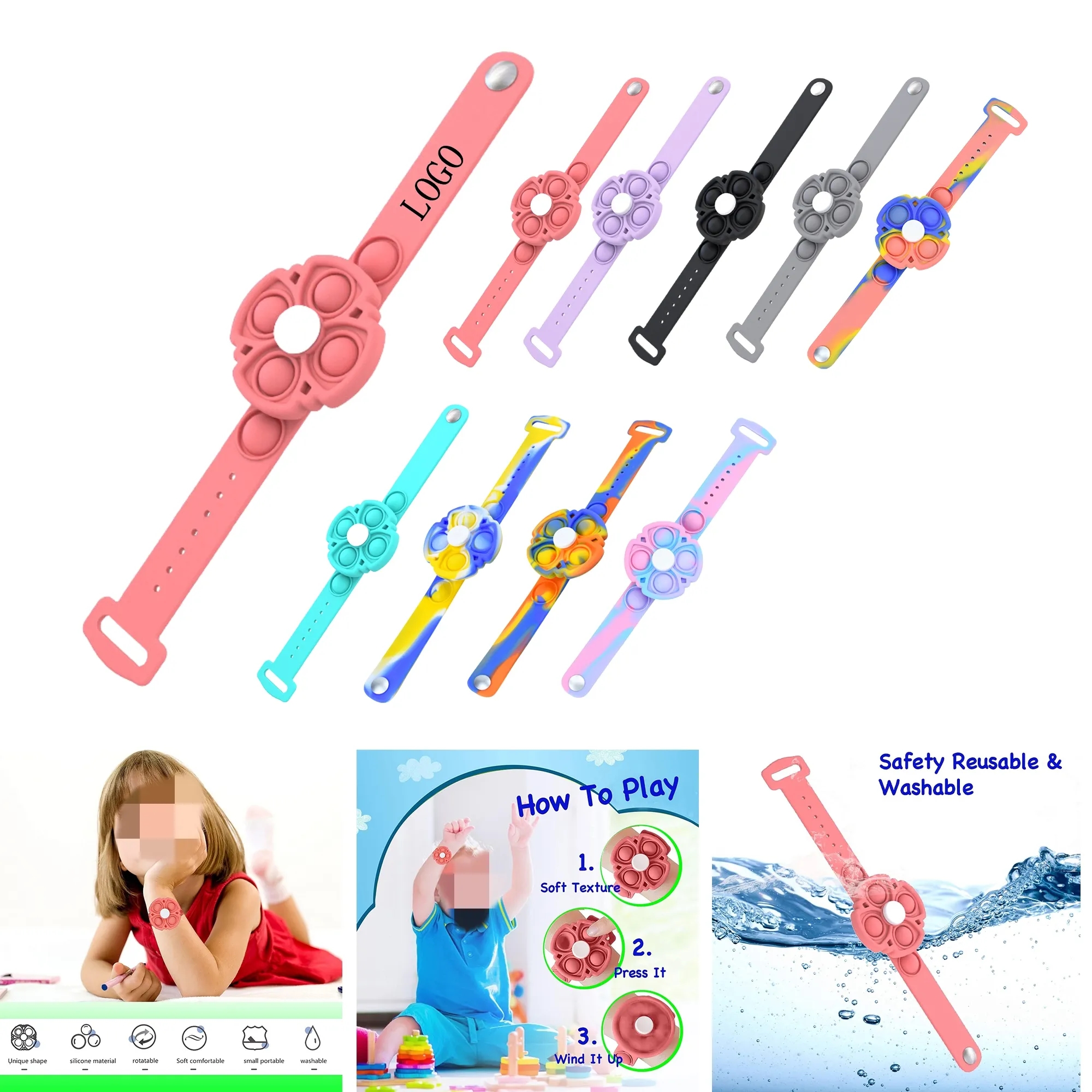 Stress Relief Rotating Bubble Bracelet 4