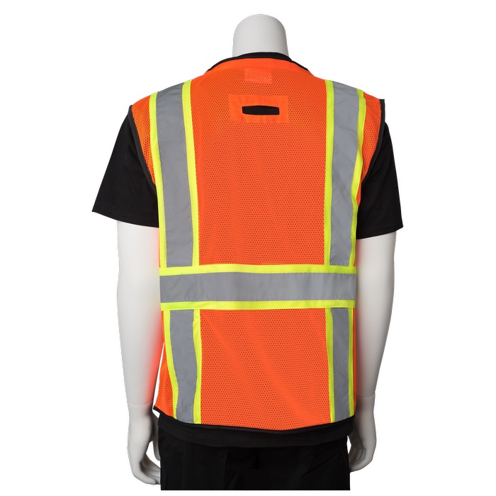 Two-Tone 11 Pocket Tech-Ready Mesh Surveyors Vest 17