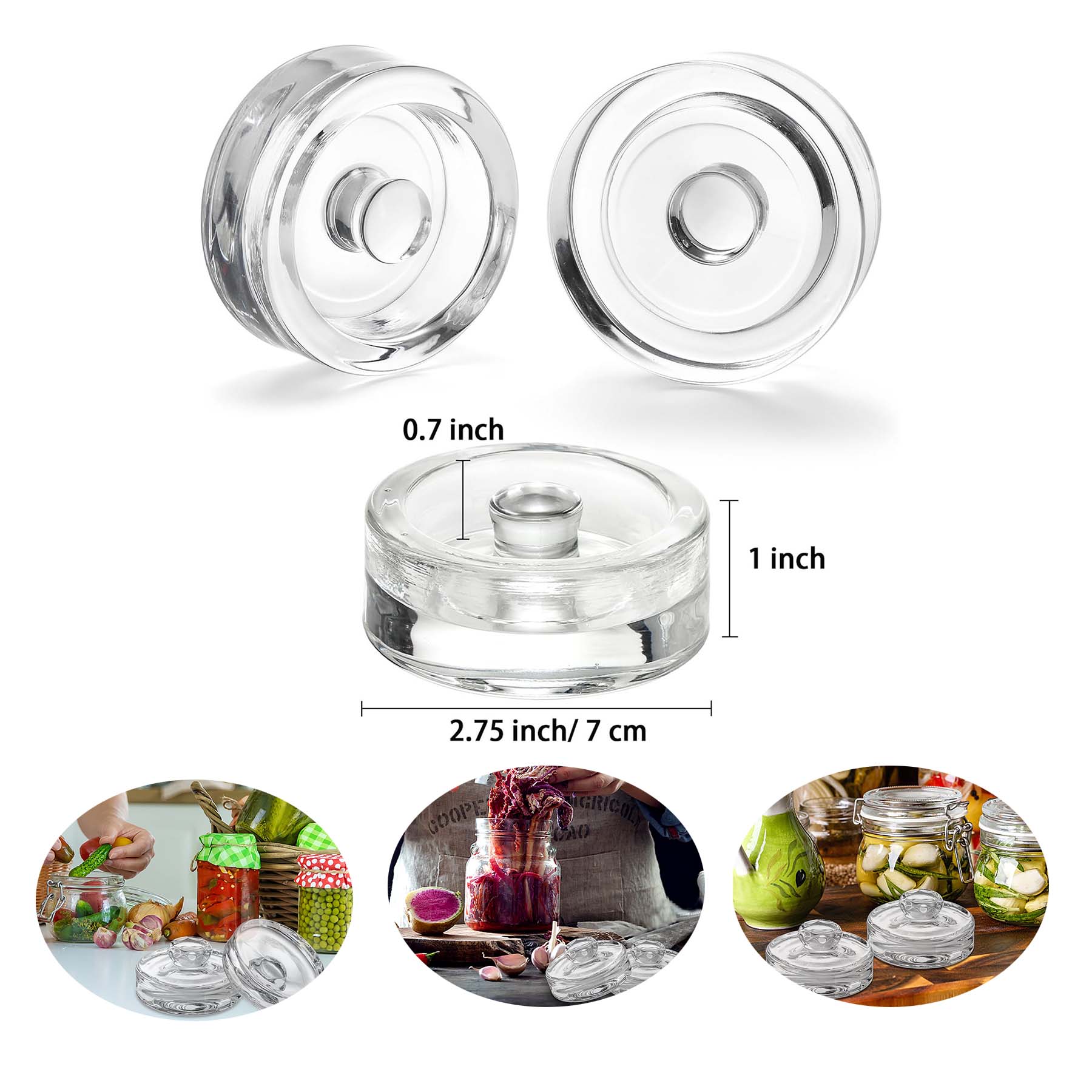 Fermentation Glass Weights with Easy Grip Handle 2