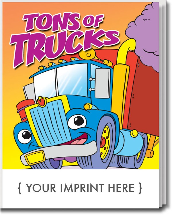 COLORING BOOK - Tons of Trucks Coloring & Activity Book 3