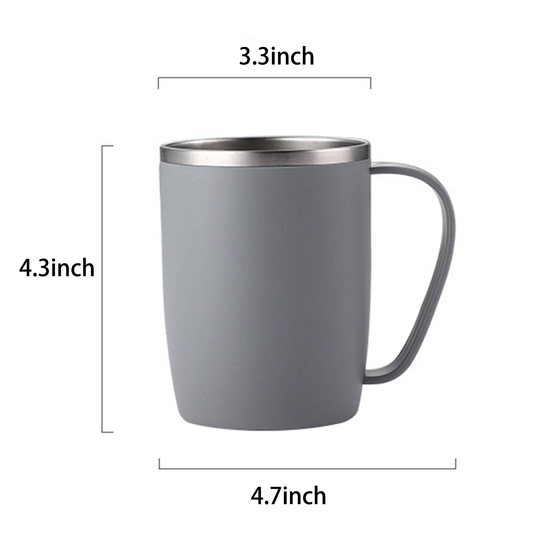 14oz Stainless Steel Cup with Handle 3