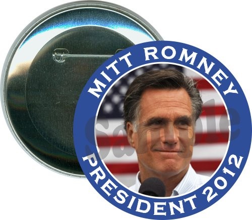 Mitt Romney, President 2012, Political Button