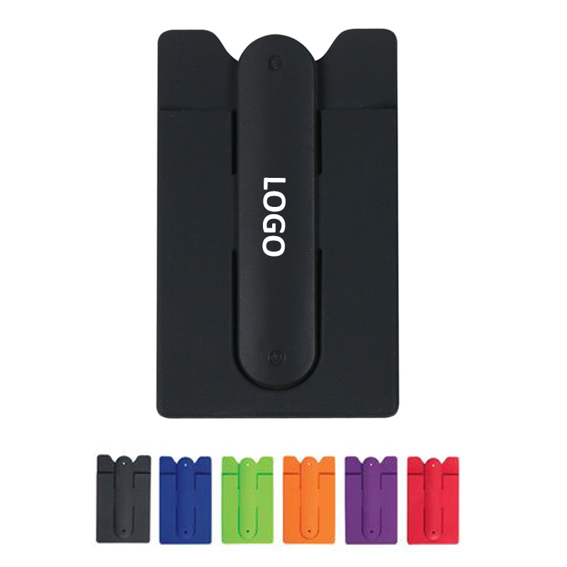 Silicone Cell Phone Wallet With Stand 1