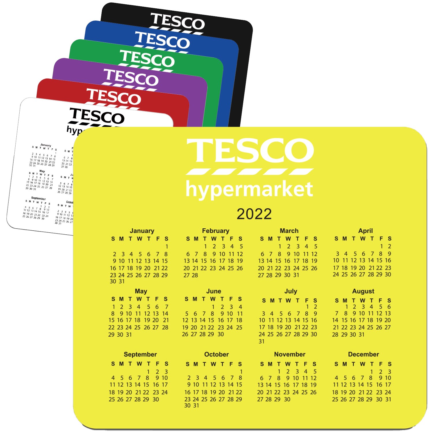 Horizontal Calendar Rubber bottom Mouse Pad 2