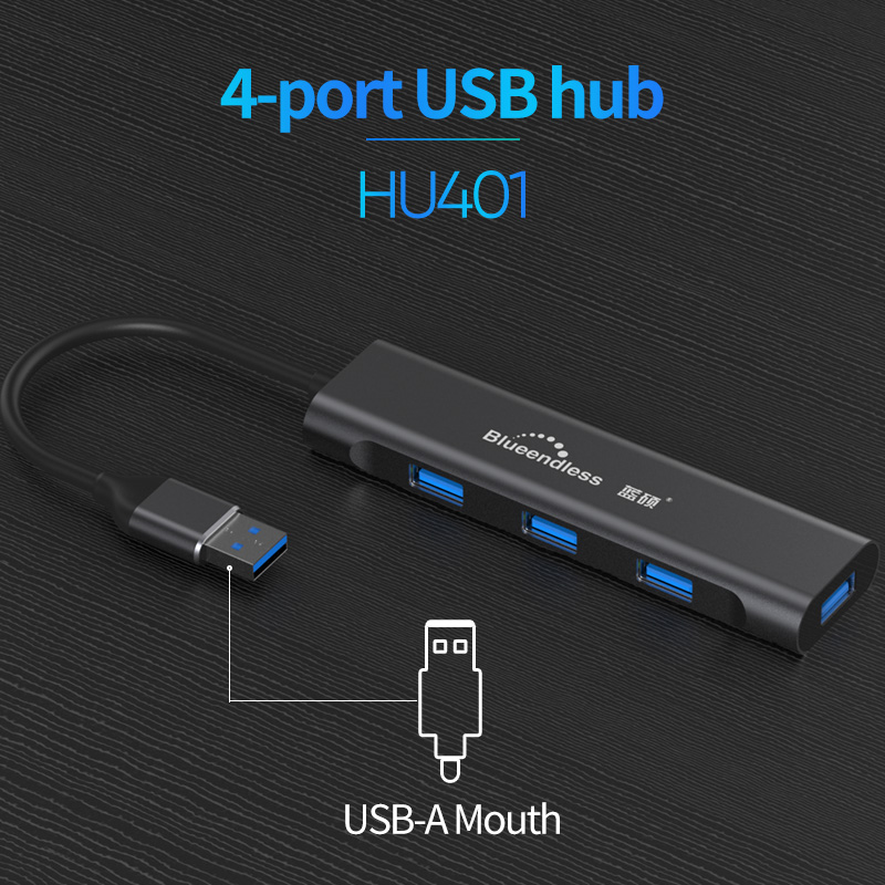 4-Port USB Hub USB 3.0 1