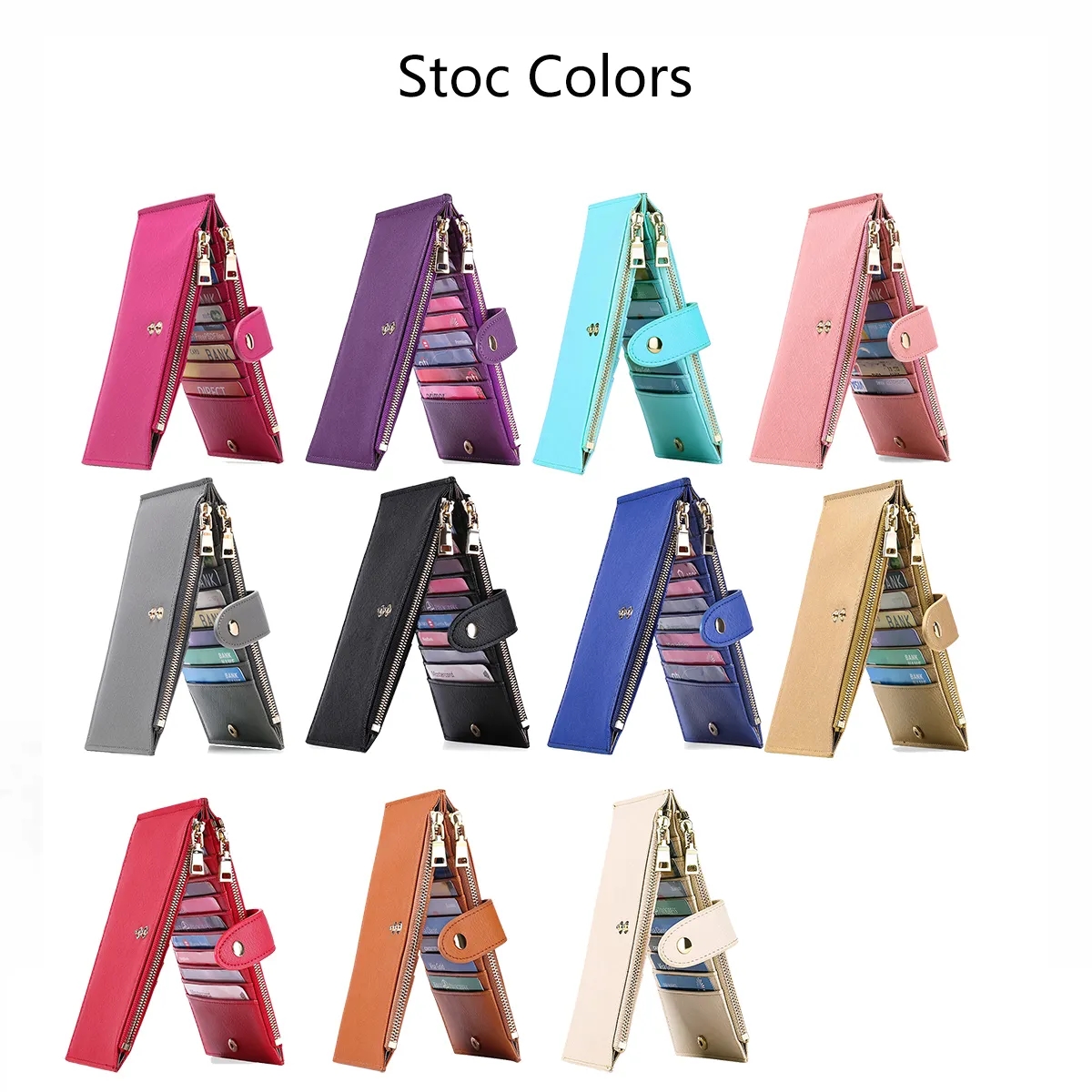 Womens Walllet RFID Blocking Bifold Multi Card 1