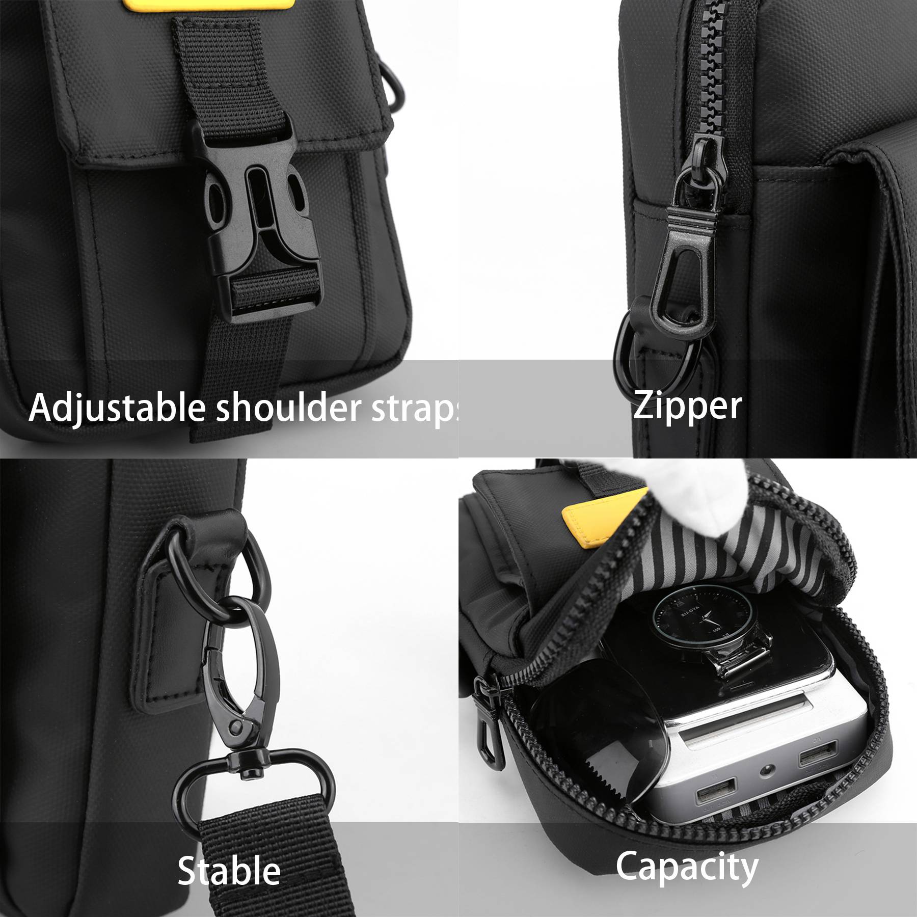 Nylon waterproof shoulder cross-body bag 9