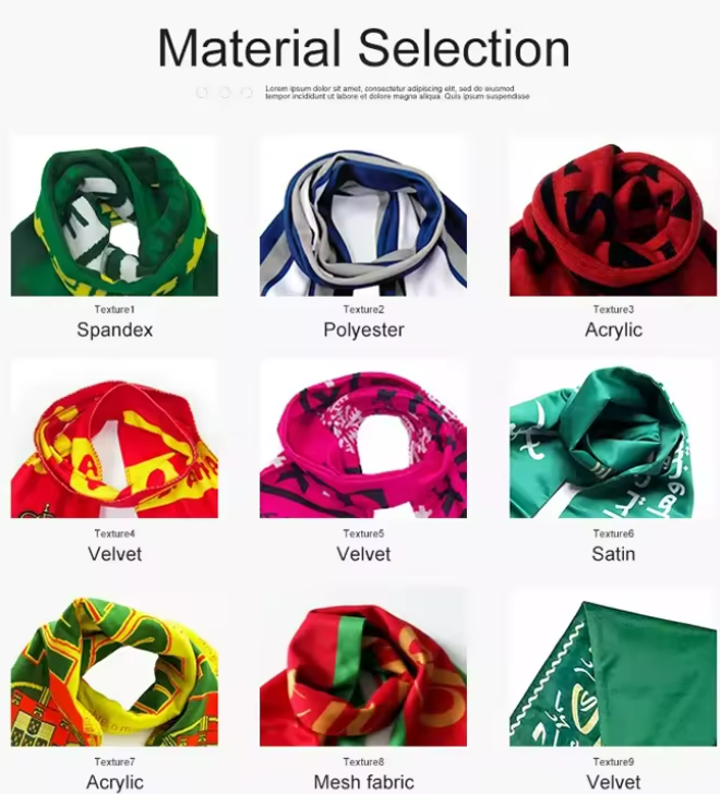 Acrylic Knit Soccer Scarf 4