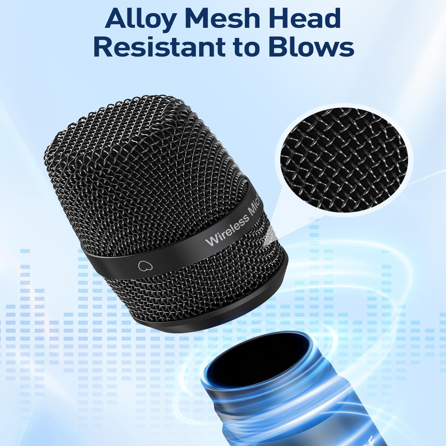 Rechargeable 1-Tx 2-Handheld Wireless Microphone Set 5