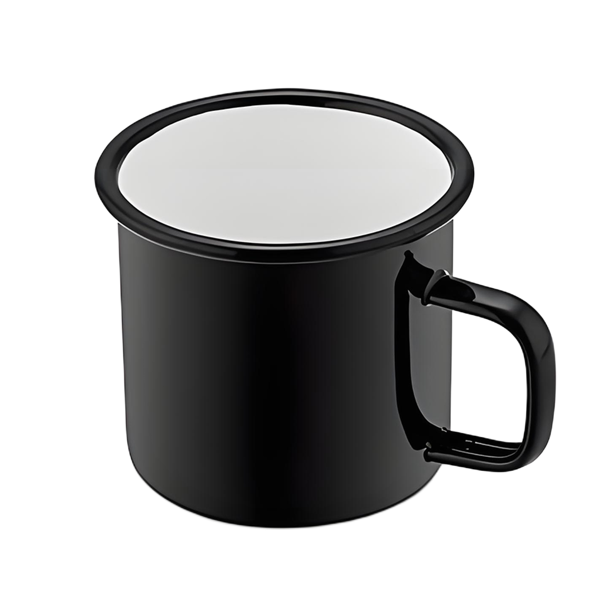 10oz White Ceramic Coffee Mug 4