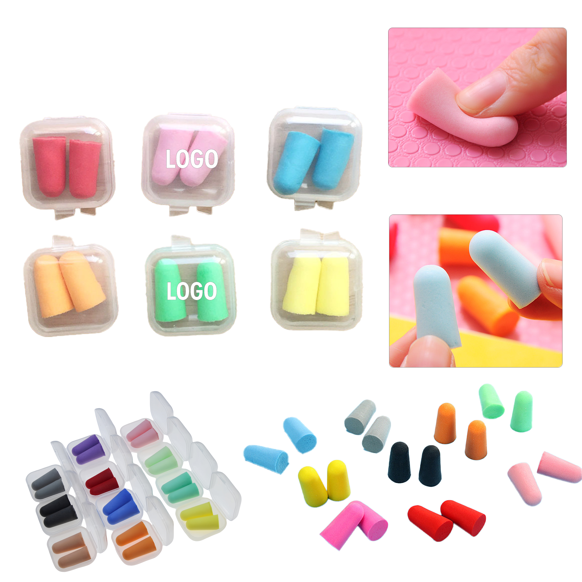 Custom Foam Earplugs with Carrying Case 2