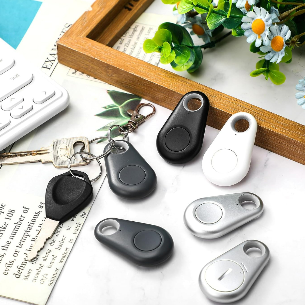 Bluetooth Smart Tracker Tag with Keychain Hole 4