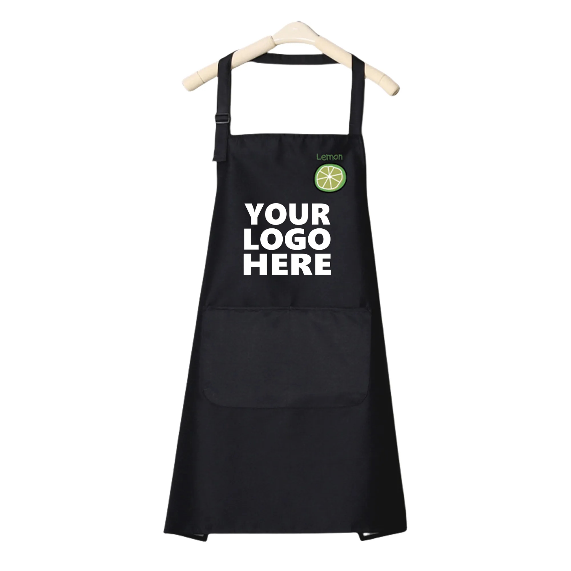 Custom PVC Kitchen Apron With Pockets 2