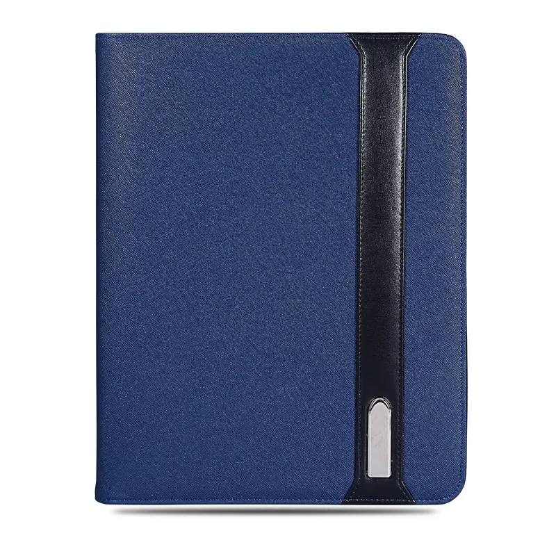 A4 Padfolio Leather Folder Waterproof W/ 8000Mah Power Bank 4