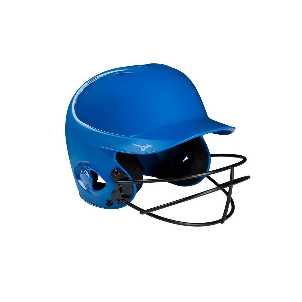 MVP Series Solid Batting Helmet with Fastpitch Softball Mask 8