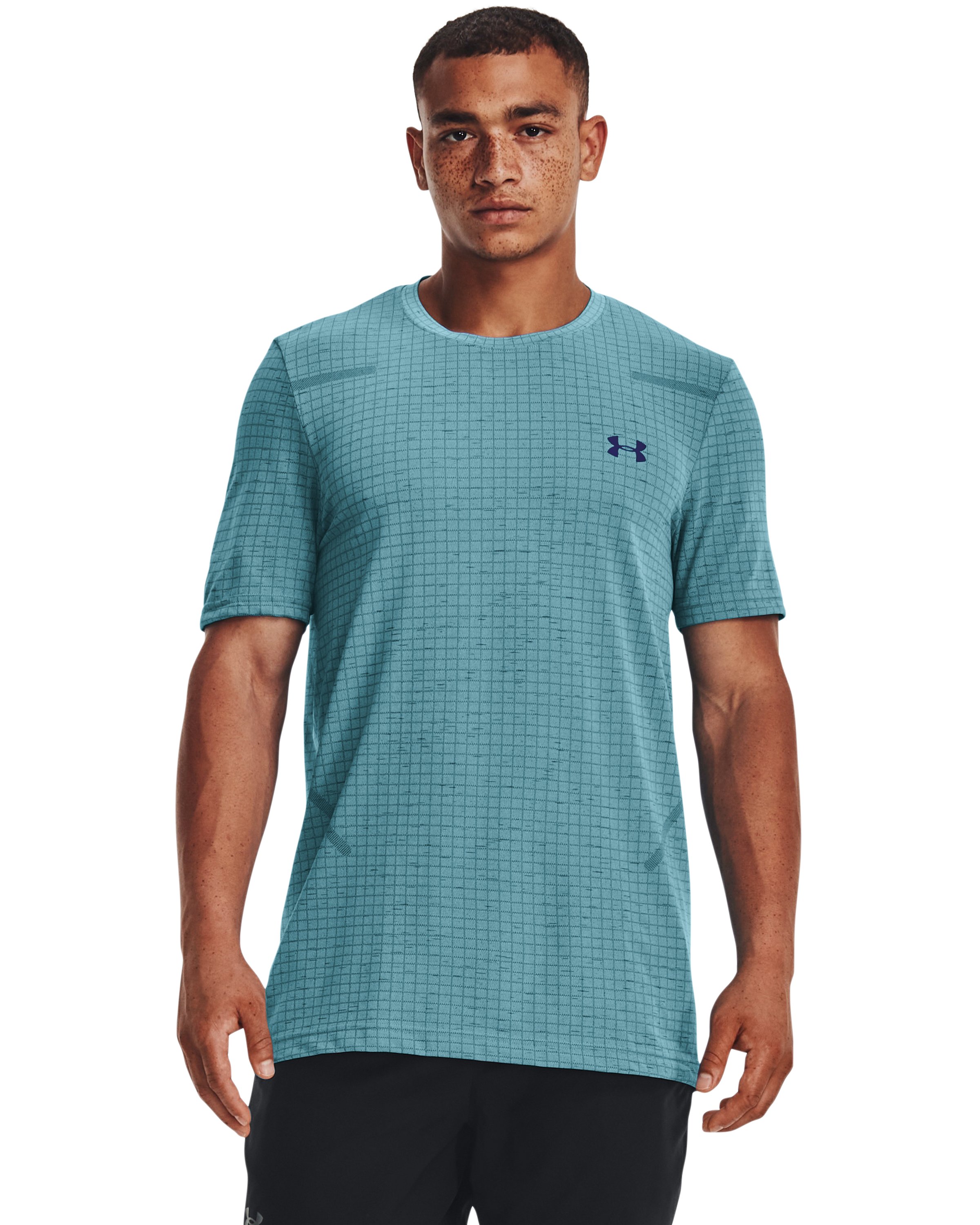 UA Seamless Grid Men's Short Sleeve 5