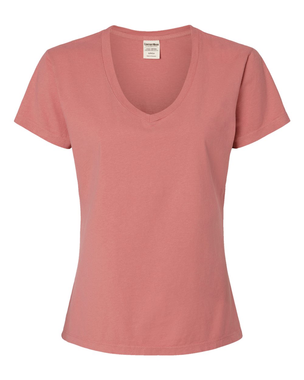 Women's Garment-Dyed V-Neck T-Shirt - GDH125 30
