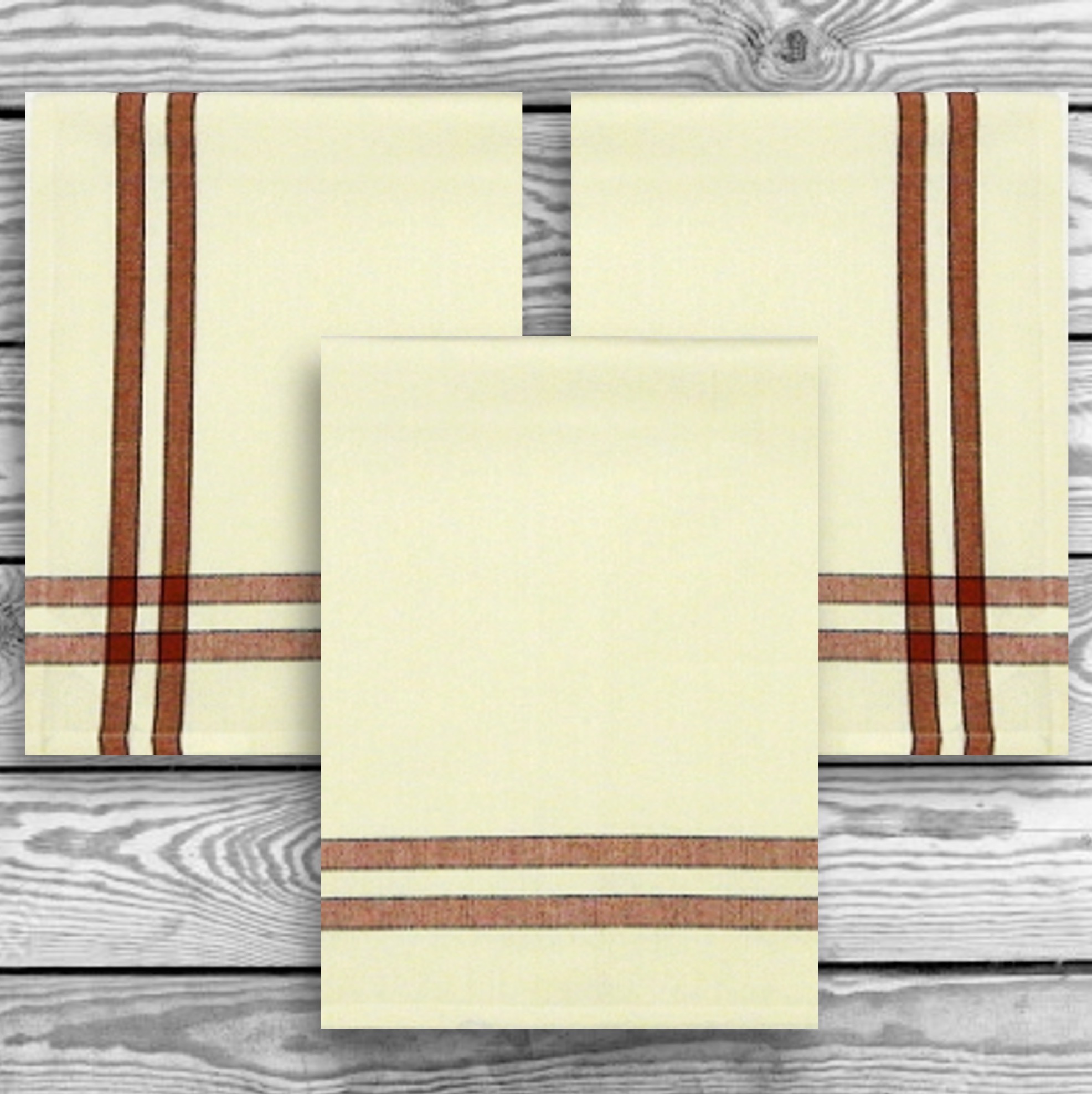 Red/Black Double Stripe Kitchen Towel - 20"x28" 14