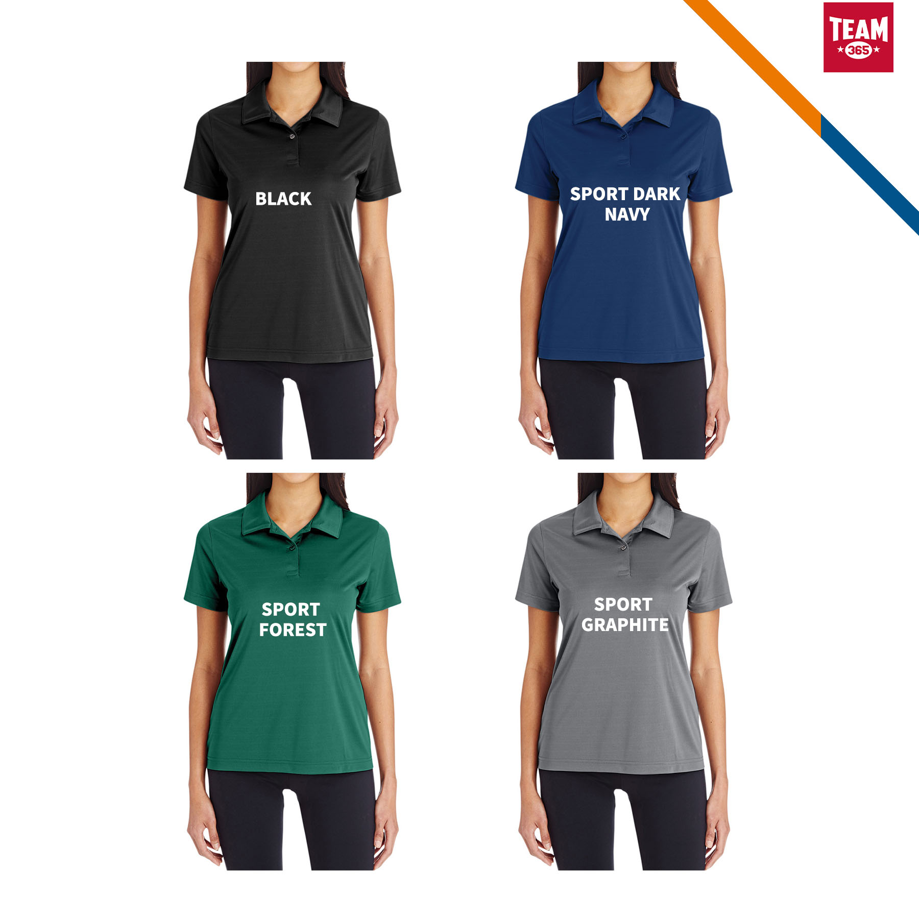 Team 365® Ladies Polyester Polo Shirt 7