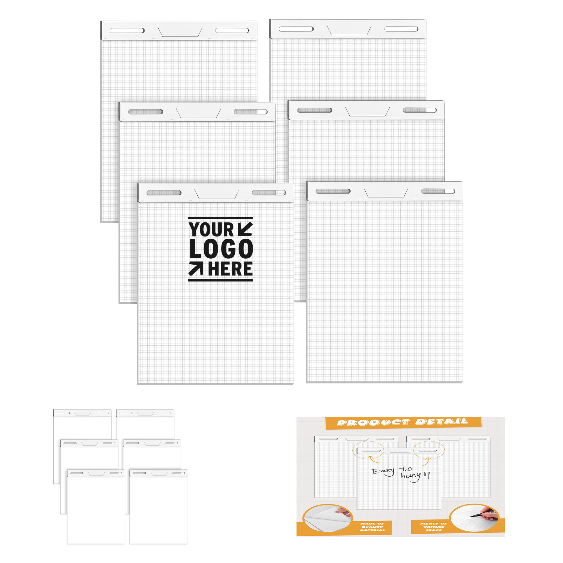 27" x 34" 50 Sheets Standard Easel Pad Anchor Chart Paper 1