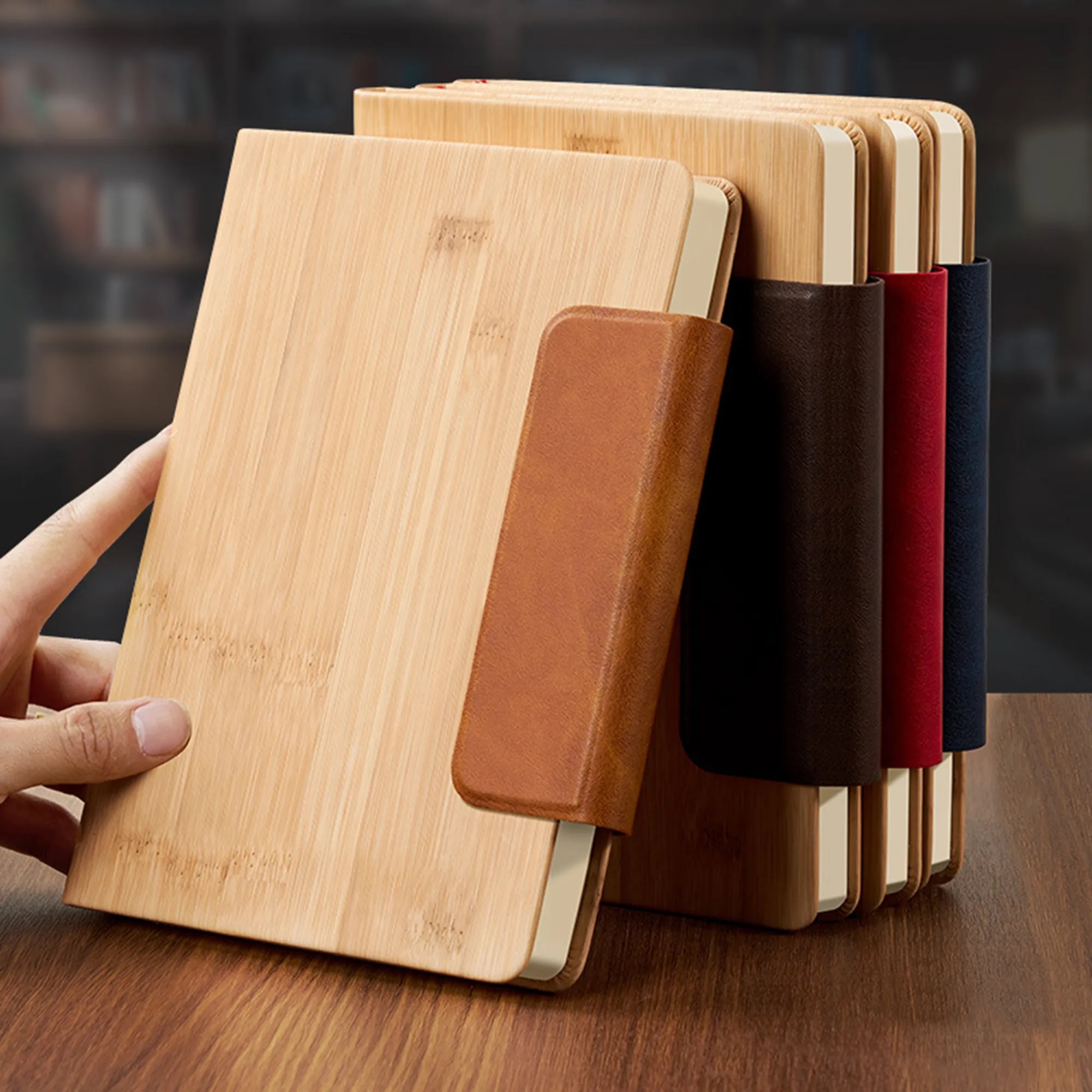Bamboo-Textured PU Leather Notebook 2