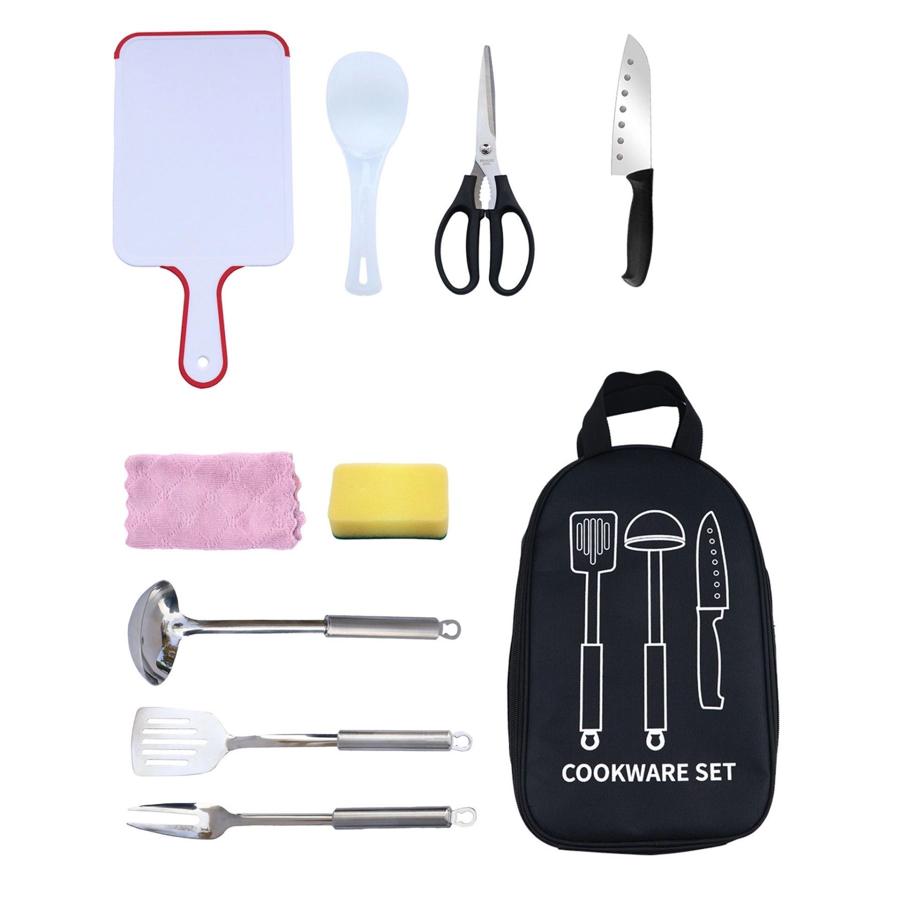 Outdoor Camping Utensil Kitchen Set Cookware Kit-9Piece 4
