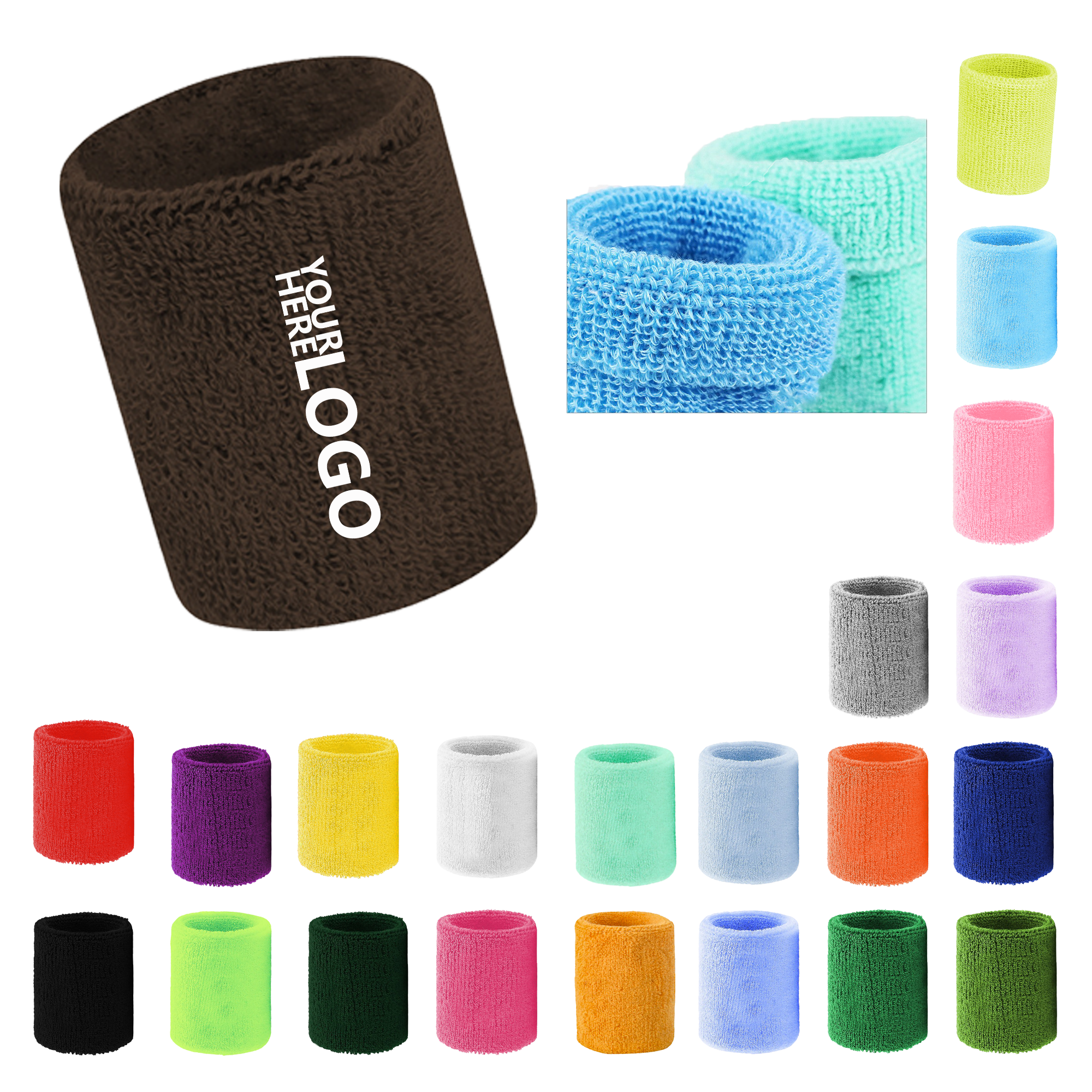 Polyester Embroidered Sports Wristbands 2