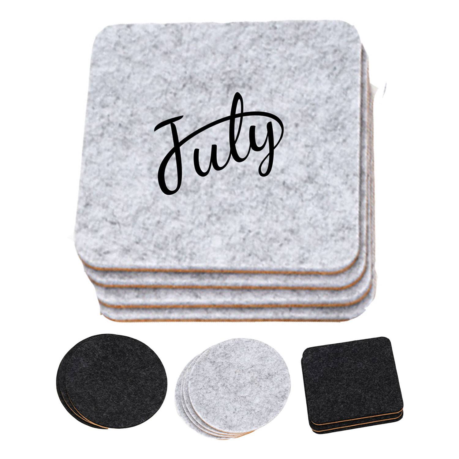 Eco-Friendly Felt Coaster Set 2