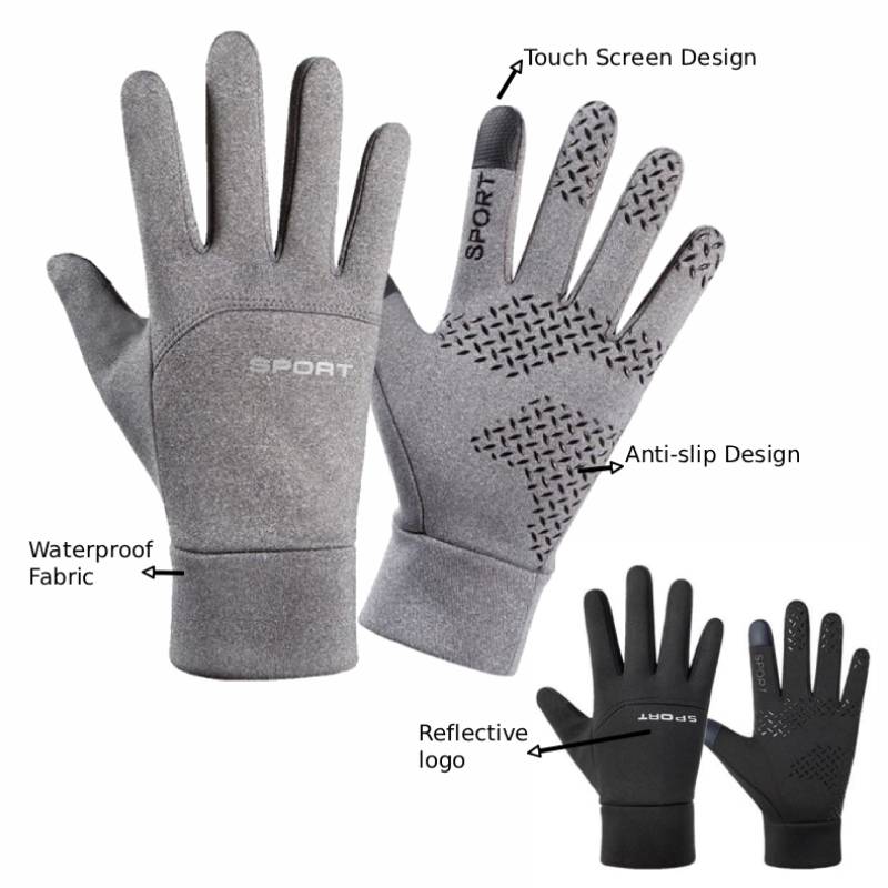 Non-Slip Cycling Gloves W/ 2-Finger Touchscreen 3