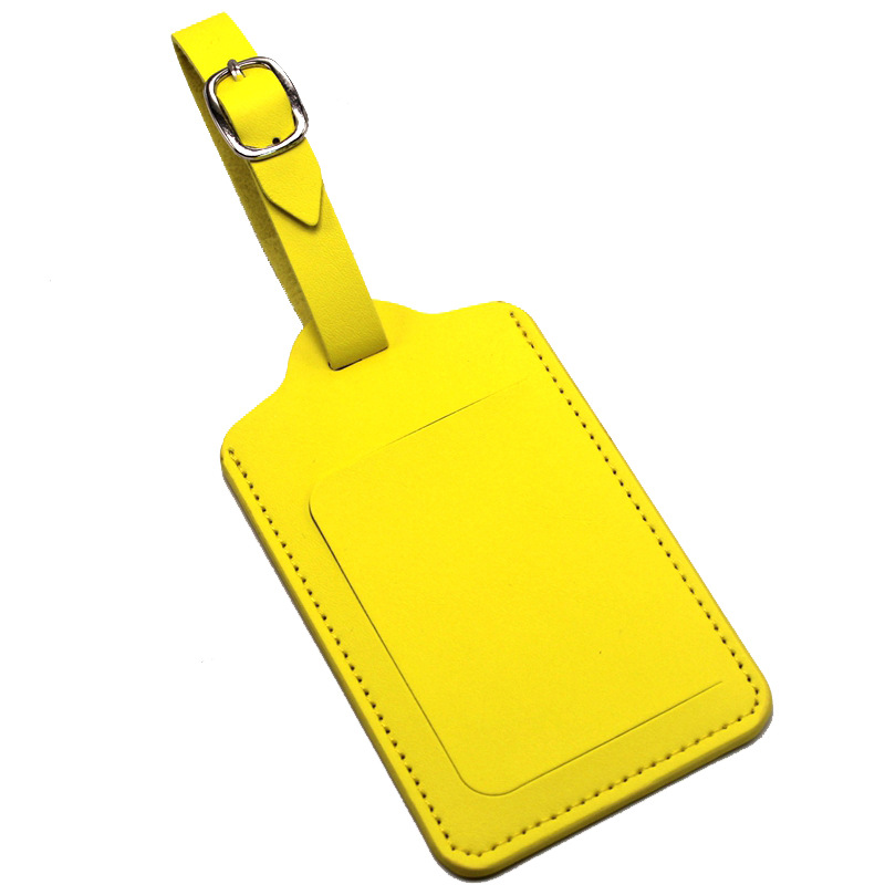 PU Leather Luggage Tag W/ Open Window 2