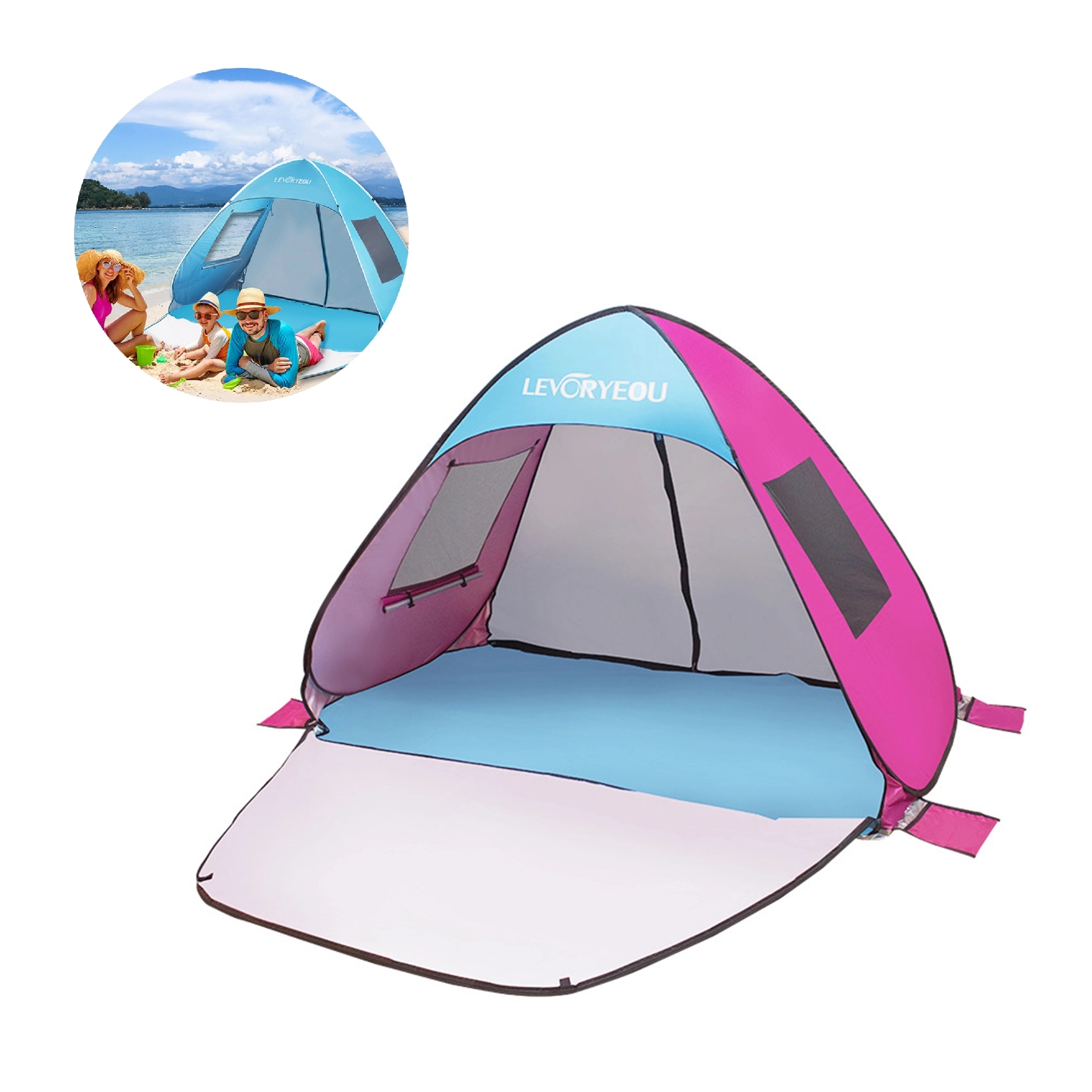 Self-Expanding Portable Outdoor Beach Tent 2