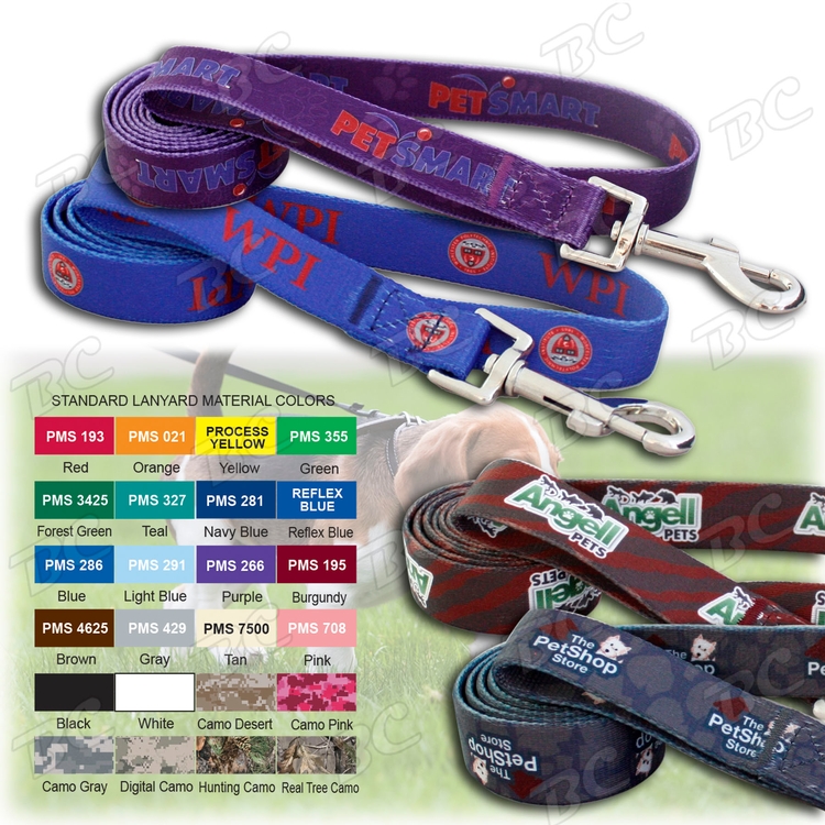Free Shipping Sublimation Low MOQ. Dog Leash 1"w x 60"L 4