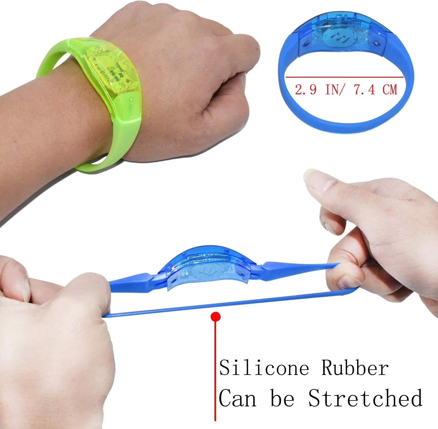 Voice Activated Sound Control LED Bracelets 3
