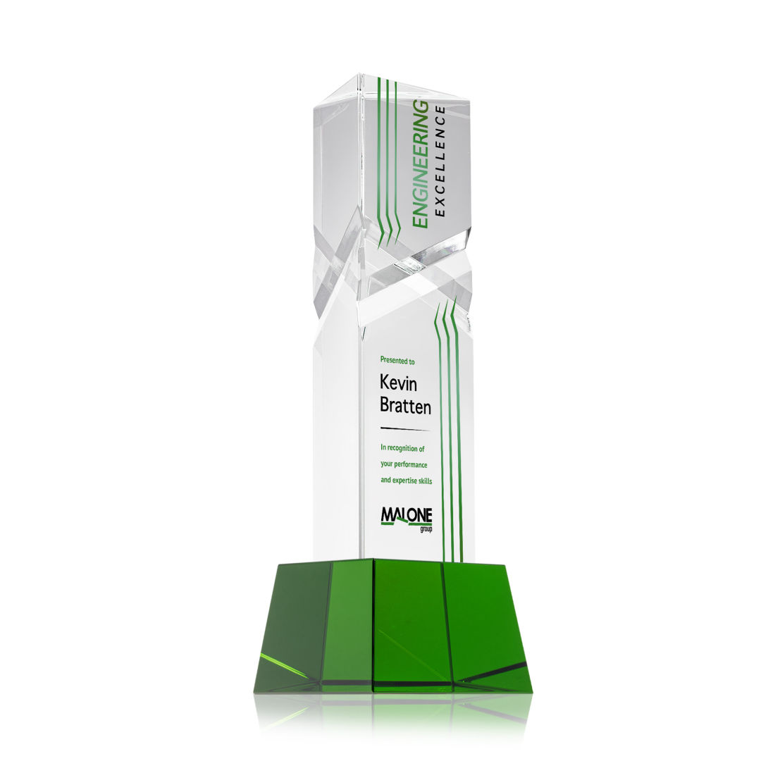 Oakham VividPrint™ Award on Robson Base - Green 8