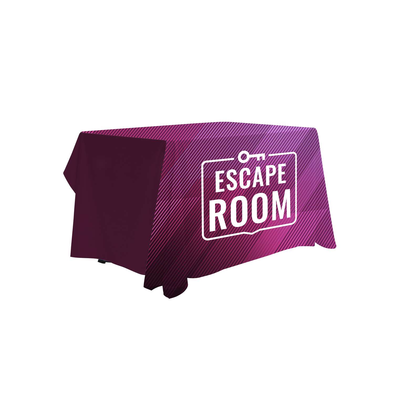 4' Antimicrobial 3-Sided Throw Full-Color Full-Bleed