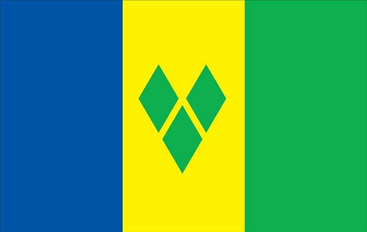 St Vincent And Grenadines Flag - 3' x 5' - Nylon 1