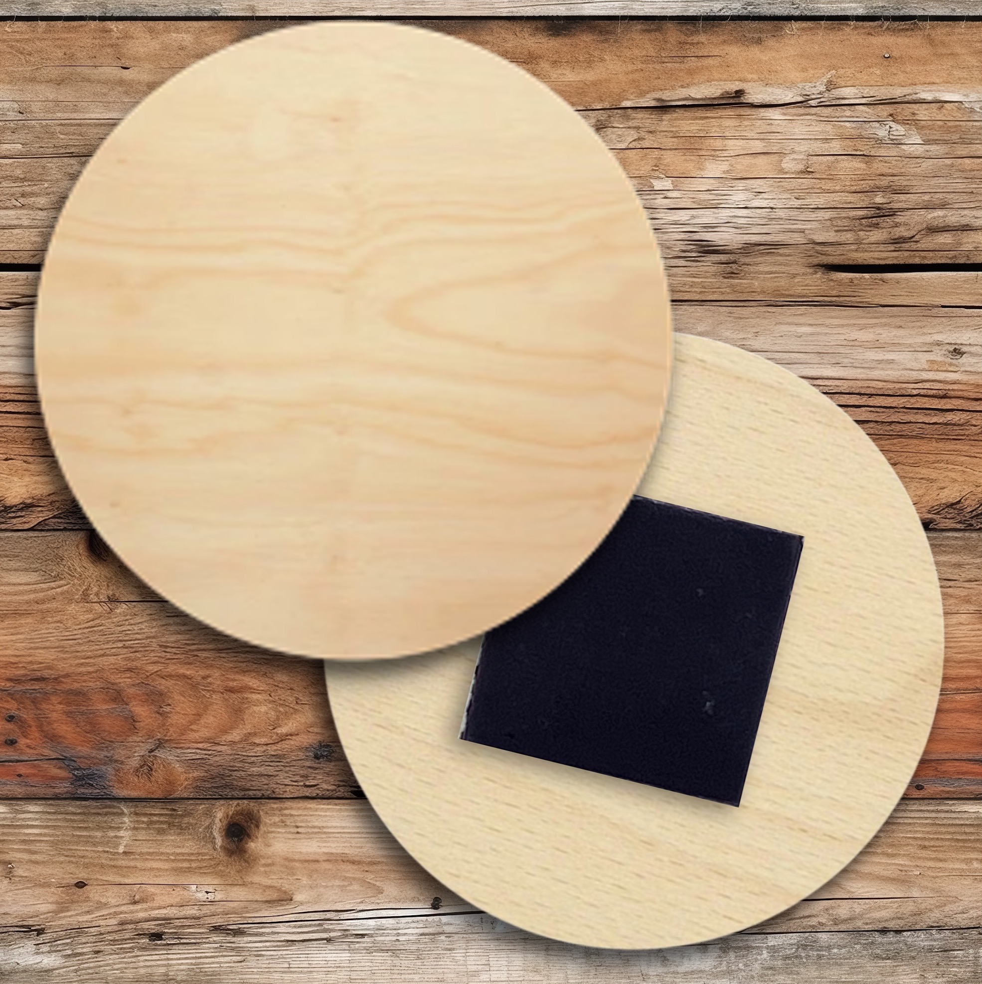 2" Round Wooden Magnet 6